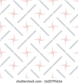 Seamless vector pattern in geometric ornamental style