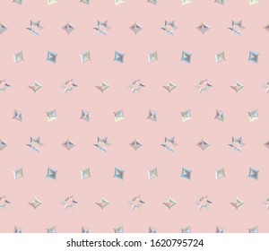Seamless vector pattern in geometric ornamental style