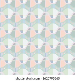 Seamless vector pattern in geometric ornamental style