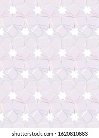 Seamless vector pattern in geometric ornamental style