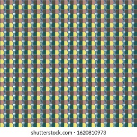 Seamless vector pattern in geometric ornamental style