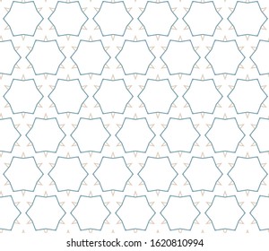 Seamless vector pattern in geometric ornamental style