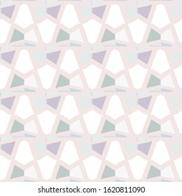 Seamless vector pattern in geometric ornamental style