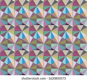 Seamless vector pattern in geometric ornamental style