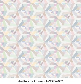 Seamless vector pattern in geometric ornamental style