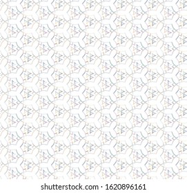 Seamless vector pattern in geometric ornamental style