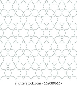 Seamless vector pattern in geometric ornamental style