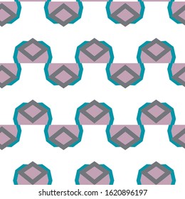Seamless vector pattern in geometric ornamental style