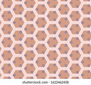 Seamless vector pattern in geometric ornamental style