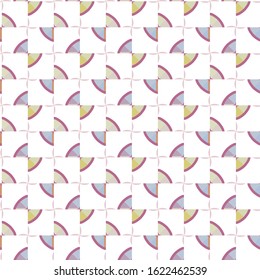 Seamless vector pattern in geometric ornamental style