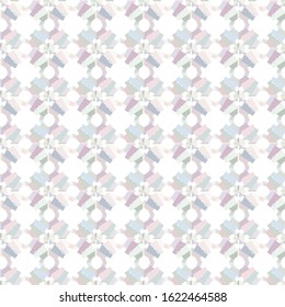 Seamless vector pattern in geometric ornamental style