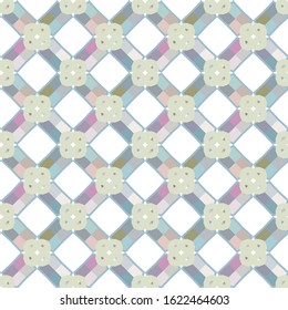 Seamless vector pattern in geometric ornamental style