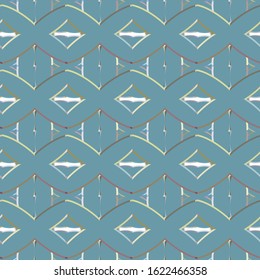 Seamless vector pattern in geometric ornamental style