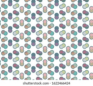 Seamless vector pattern in geometric ornamental style