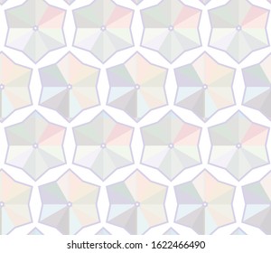 Seamless vector pattern in geometric ornamental style