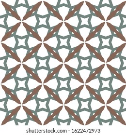 Seamless vector pattern in geometric ornamental style