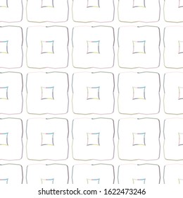Seamless vector pattern in geometric ornamental style