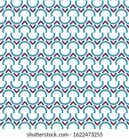 Seamless vector pattern in geometric ornamental style