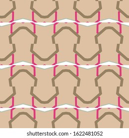 Seamless vector pattern in geometric ornamental style