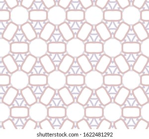 Seamless vector pattern in geometric ornamental style