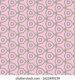 Seamless vector pattern in geometric ornamental style