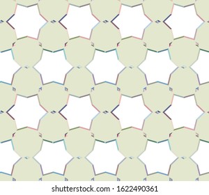 Seamless vector pattern in geometric ornamental style