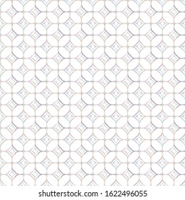 Seamless vector pattern in geometric ornamental style