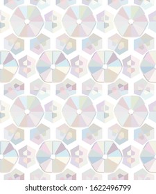 Seamless vector pattern in geometric ornamental style