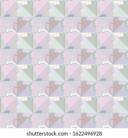 Seamless vector pattern in geometric ornamental style