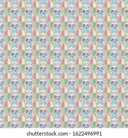 Seamless vector pattern in geometric ornamental style