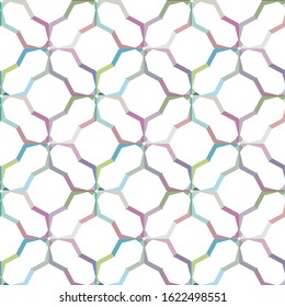 Seamless vector pattern in geometric ornamental style