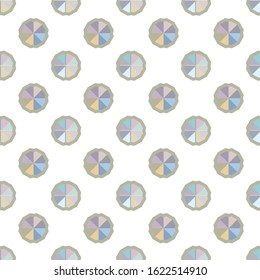 Seamless vector pattern in geometric ornamental style