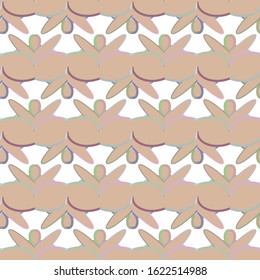 Seamless vector pattern in geometric ornamental style