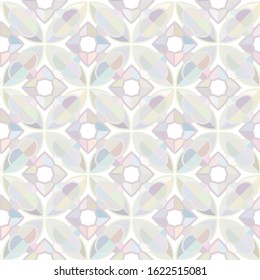 Seamless vector pattern in geometric ornamental style