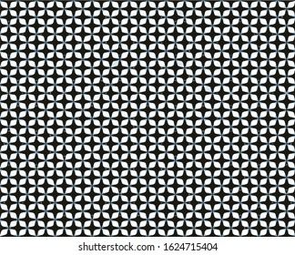 Seamless vector pattern in geometric ornamental style. 