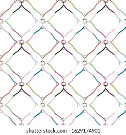 Seamless vector pattern in geometric ornamental style