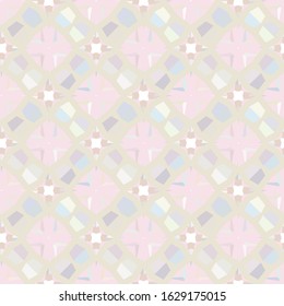 Seamless vector pattern in geometric ornamental style