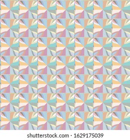 Seamless vector pattern in geometric ornamental style