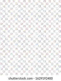 Seamless vector pattern in geometric ornamental style