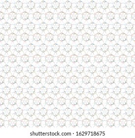 Seamless vector pattern in geometric ornamental style