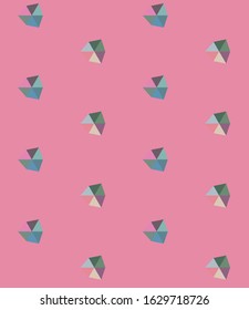 Seamless vector pattern in geometric ornamental style