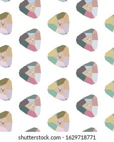 Seamless vector pattern in geometric ornamental style