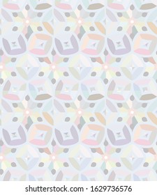 Seamless vector pattern in geometric ornamental style