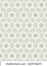Seamless vector pattern in geometric ornamental style