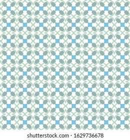 Seamless vector pattern in geometric ornamental style