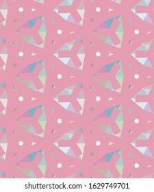 Seamless vector pattern in geometric ornamental style