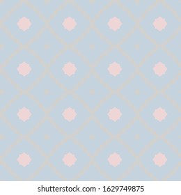 Seamless vector pattern in geometric ornamental style