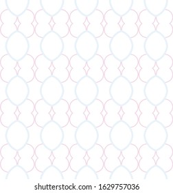 Seamless vector pattern in geometric ornamental style