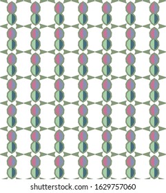 Seamless vector pattern in geometric ornamental style