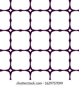 Seamless vector pattern in geometric ornamental style